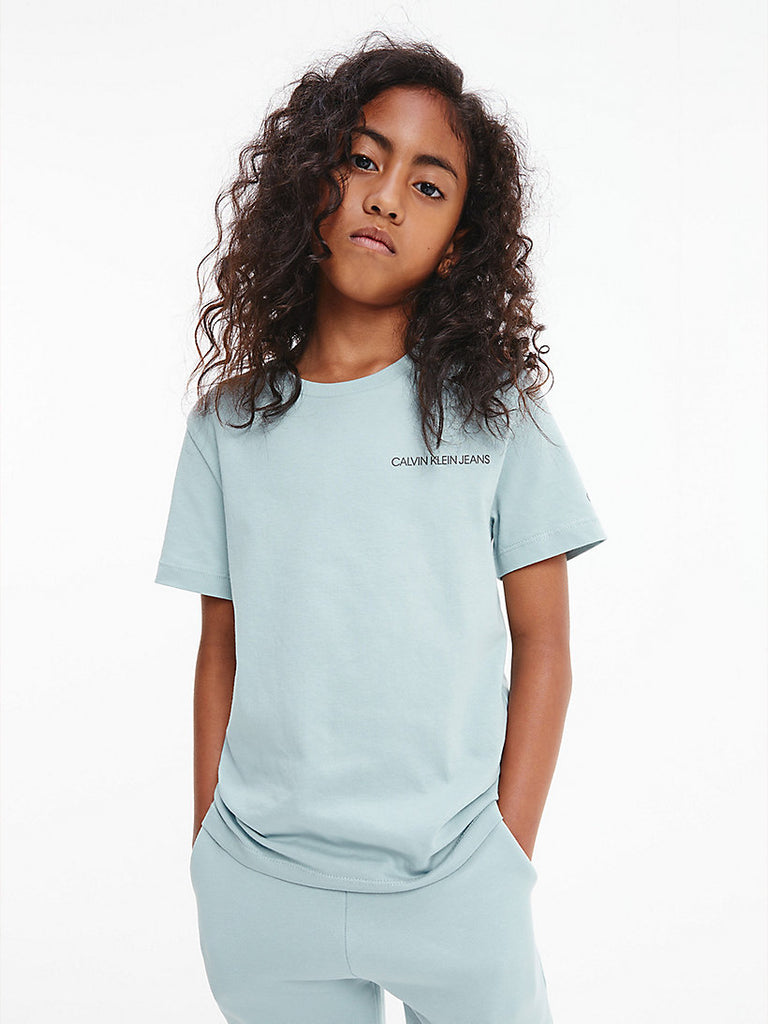 Calvin Klein Jeans Organic Cotton T-Shirt Muted Aqua-t-shirt-Heroes