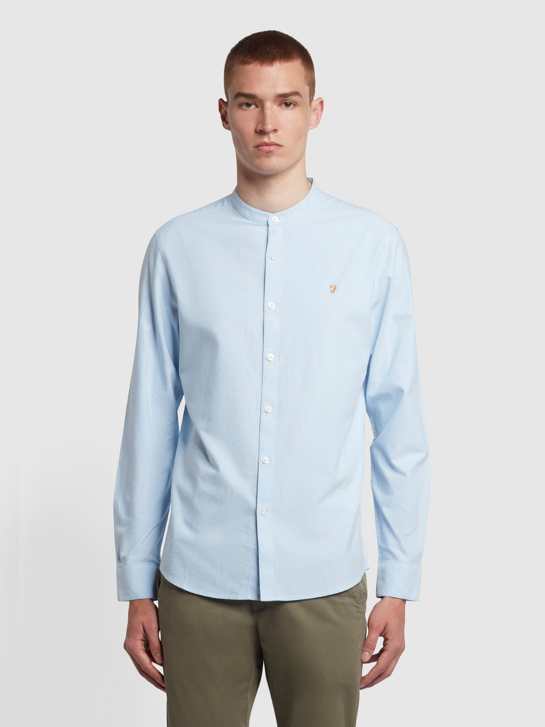 Blue Organic Oxford Slim Fit Shirt